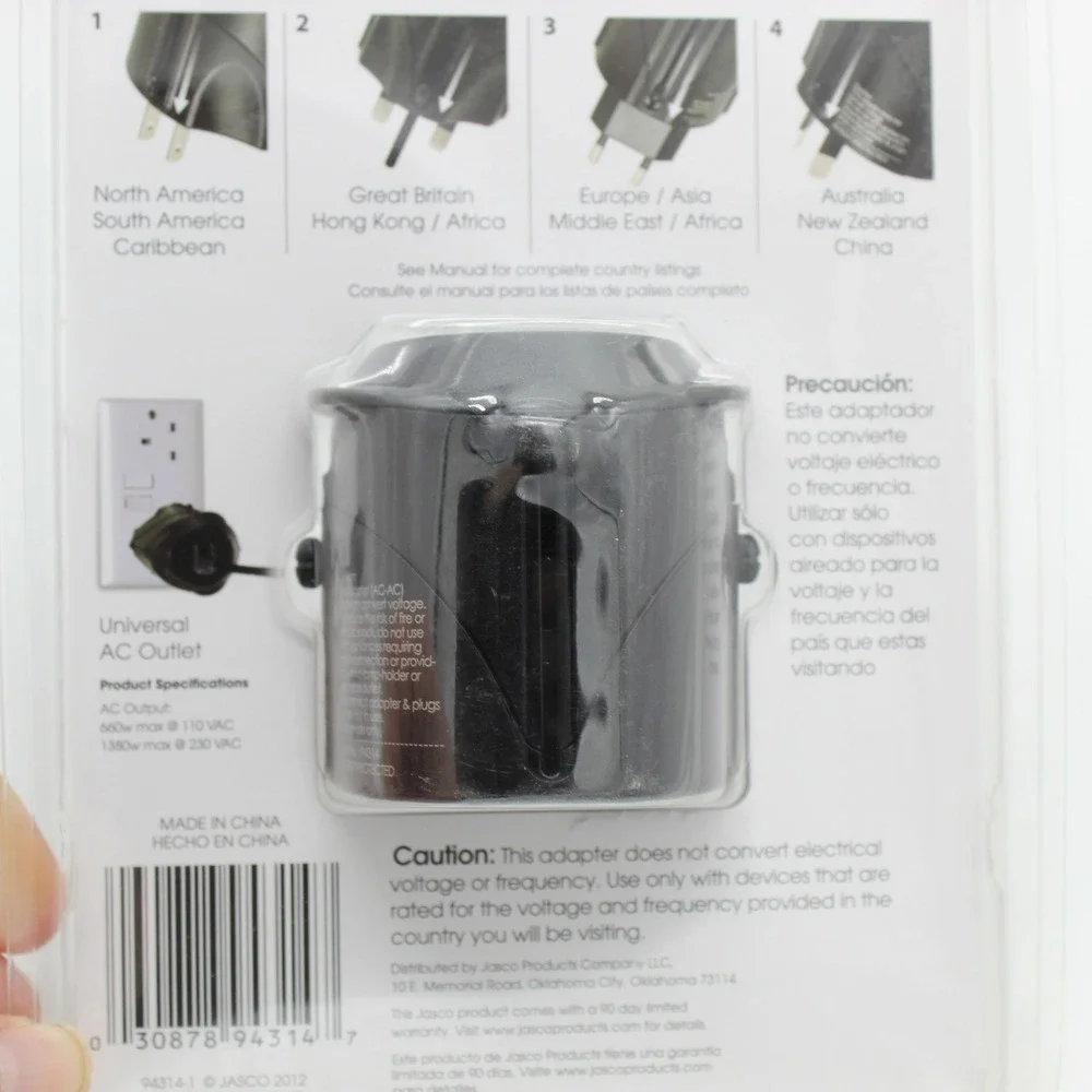 Universal International‎ Travel Adapter Worldwide AC Power Plug Converter New